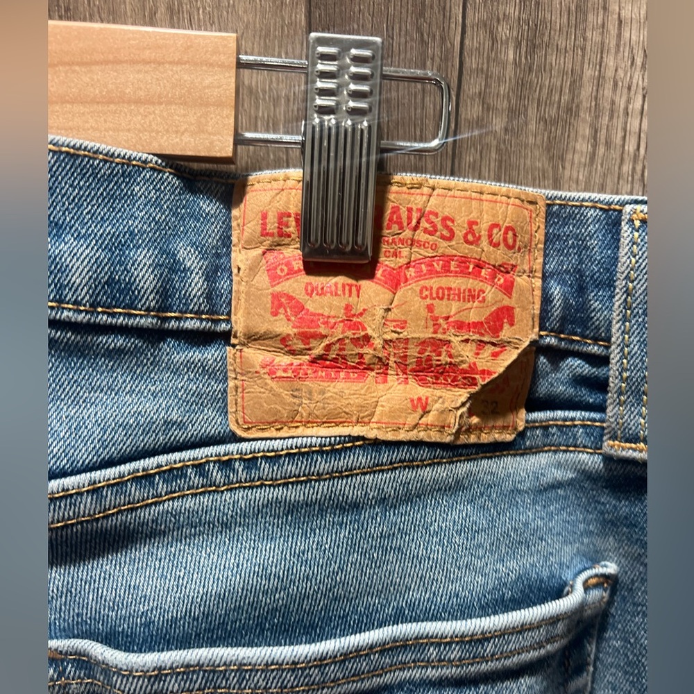 Levi’s Men's Blue Jeans Washed Look 34 32 Long - Picture 4 of 8